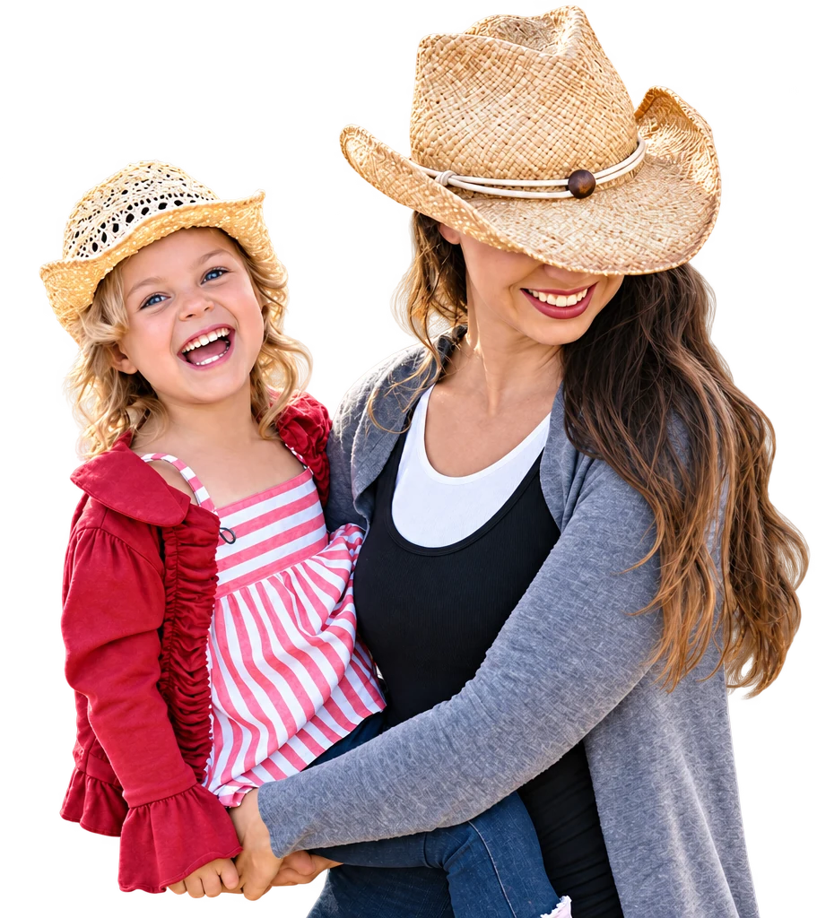 A family enjoying Hidden Meadow Ranch